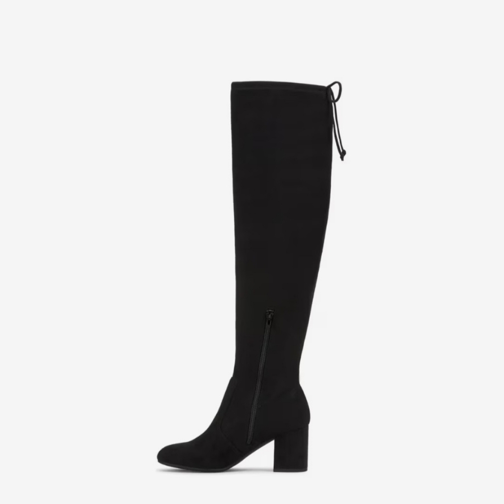 Kelly & Katie Black Over-the-Knee Block Heel Boots size 10
